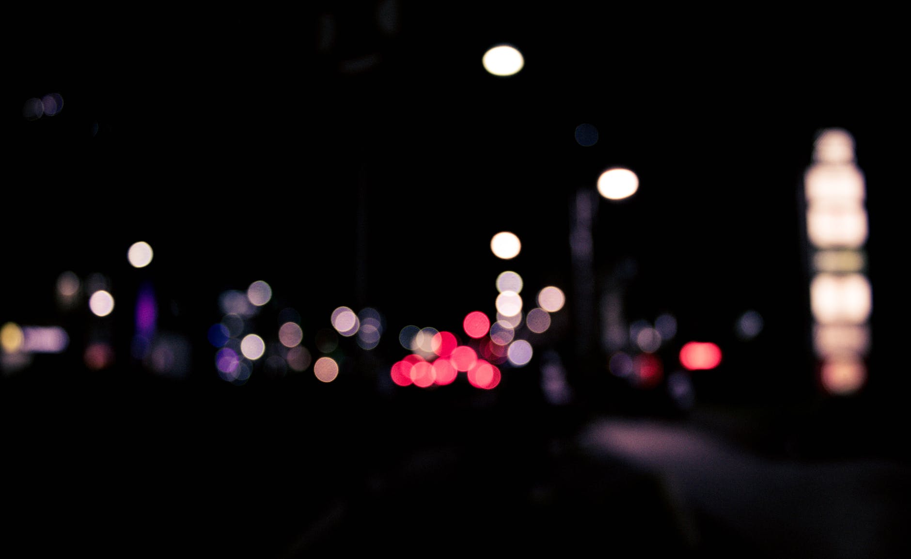 bokeh photography of street